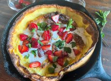 Dutch Baby with Strawberries & Coconut Whip Recipe