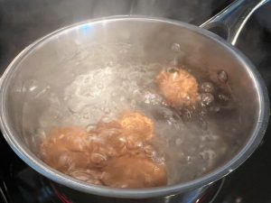Boiling the eggs