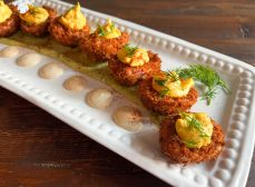 Panko Crusted Pickled Deviled Eggs Recipe