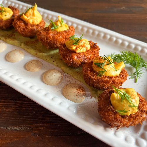 The Panko Crusted Pickled Deviled Eggs