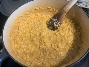 Risotto after everything is added