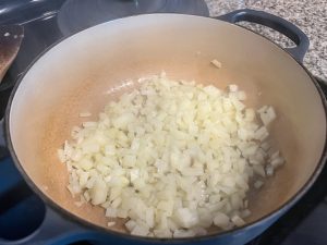 The onion softening