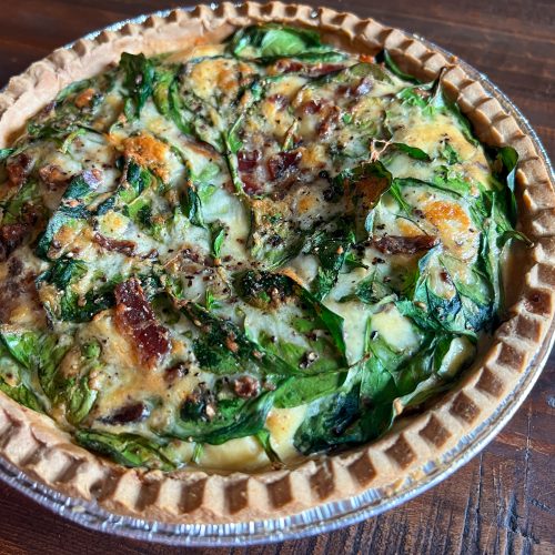 This quiche recipe is the vehicle for any kind of quiche - use any mix-in that you'd like