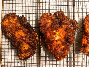 The fried chickent cutlets