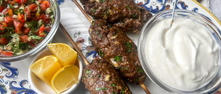 Beef Kofta and Toum Sauce Recipe