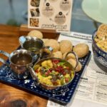 The star of the show – this Pani Puri comes with a handy instruction manual on how to enjoy the famous street-side snack.