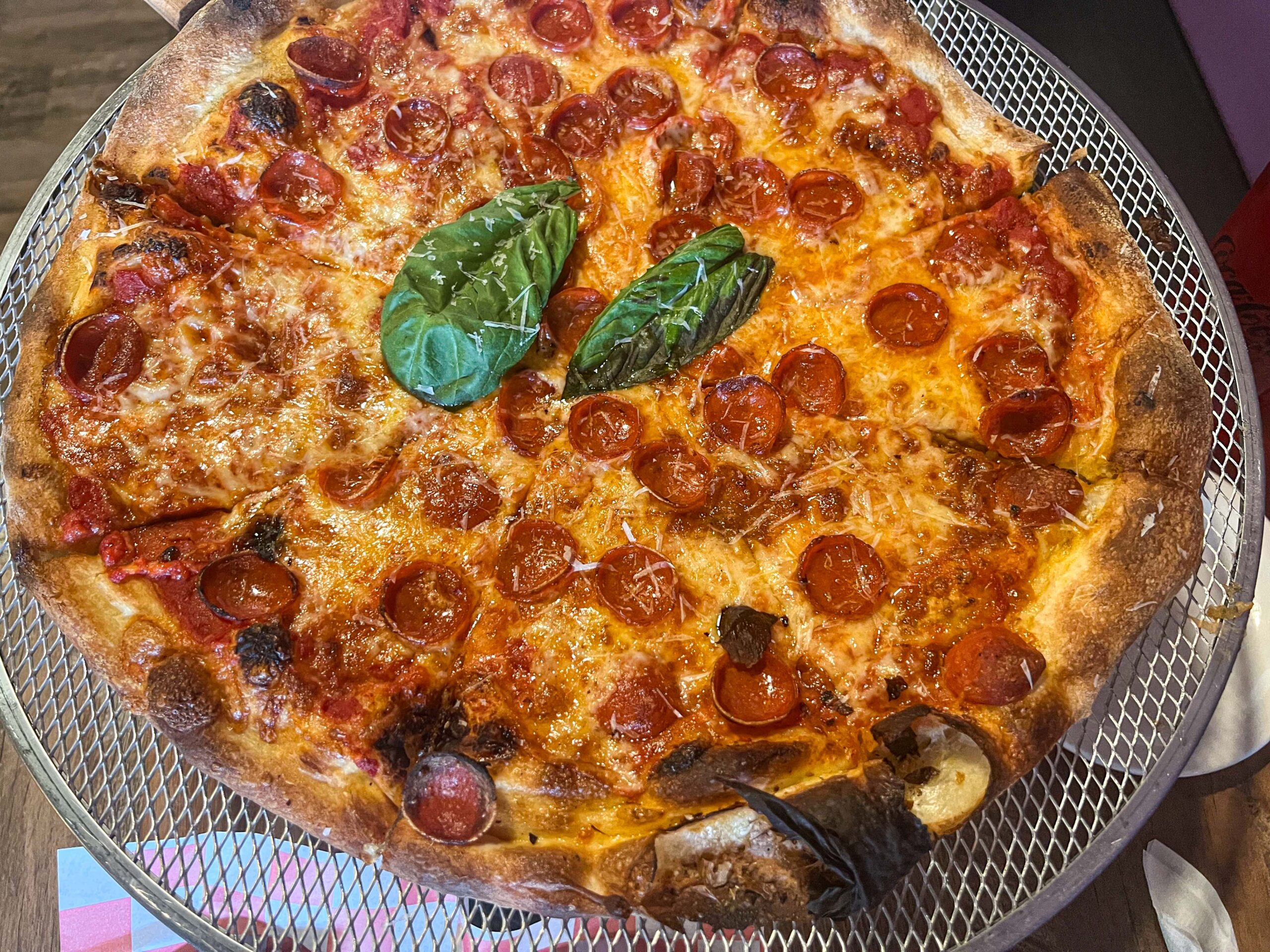 The Classic pizza with mozzarella and tomato sauce with the addition of pepperoni