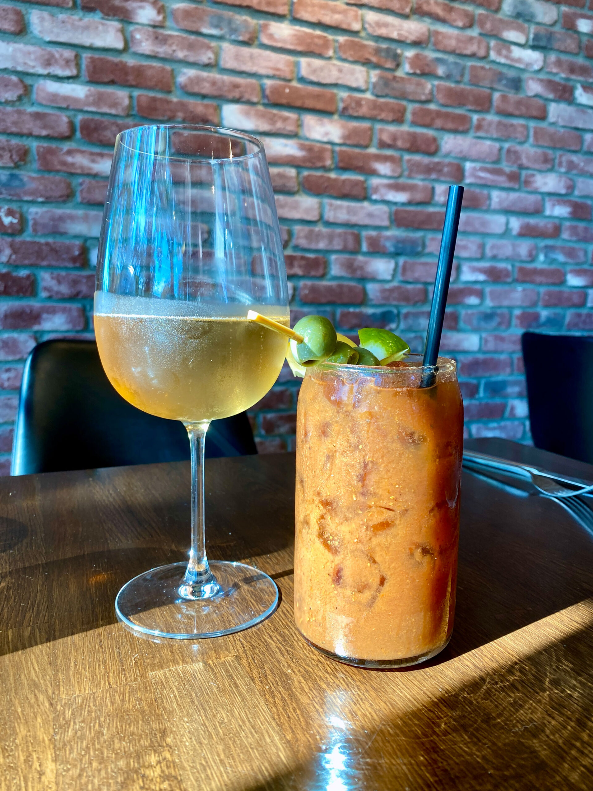 Prosecco and Spicy Bloody Mary