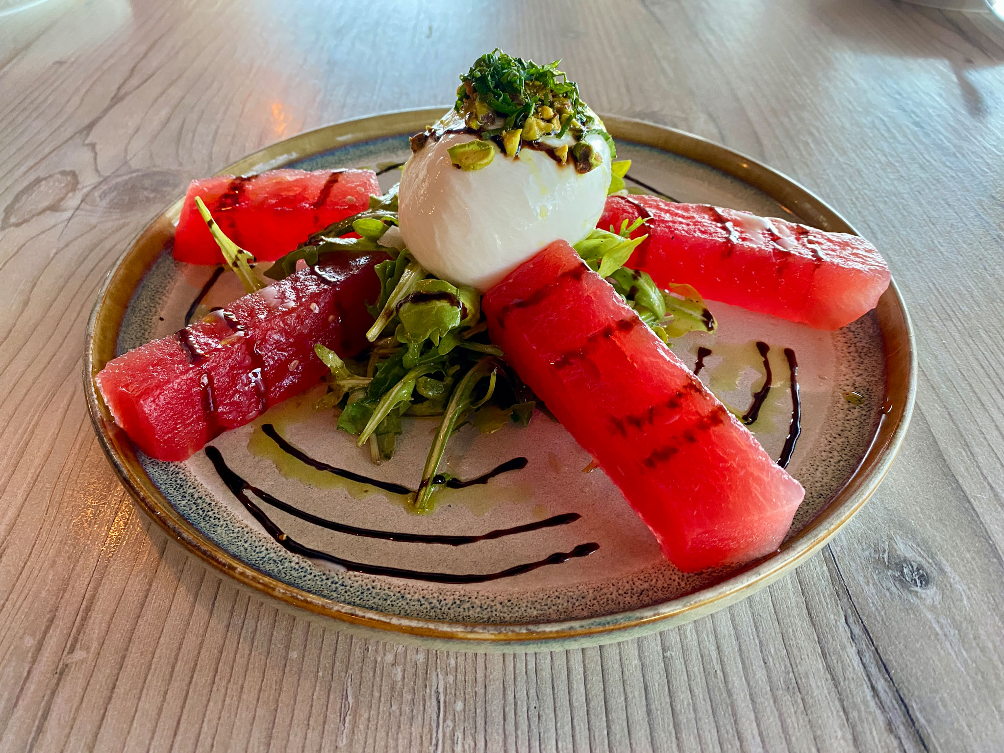 Seasonal Burrata with Compressed Watermelon