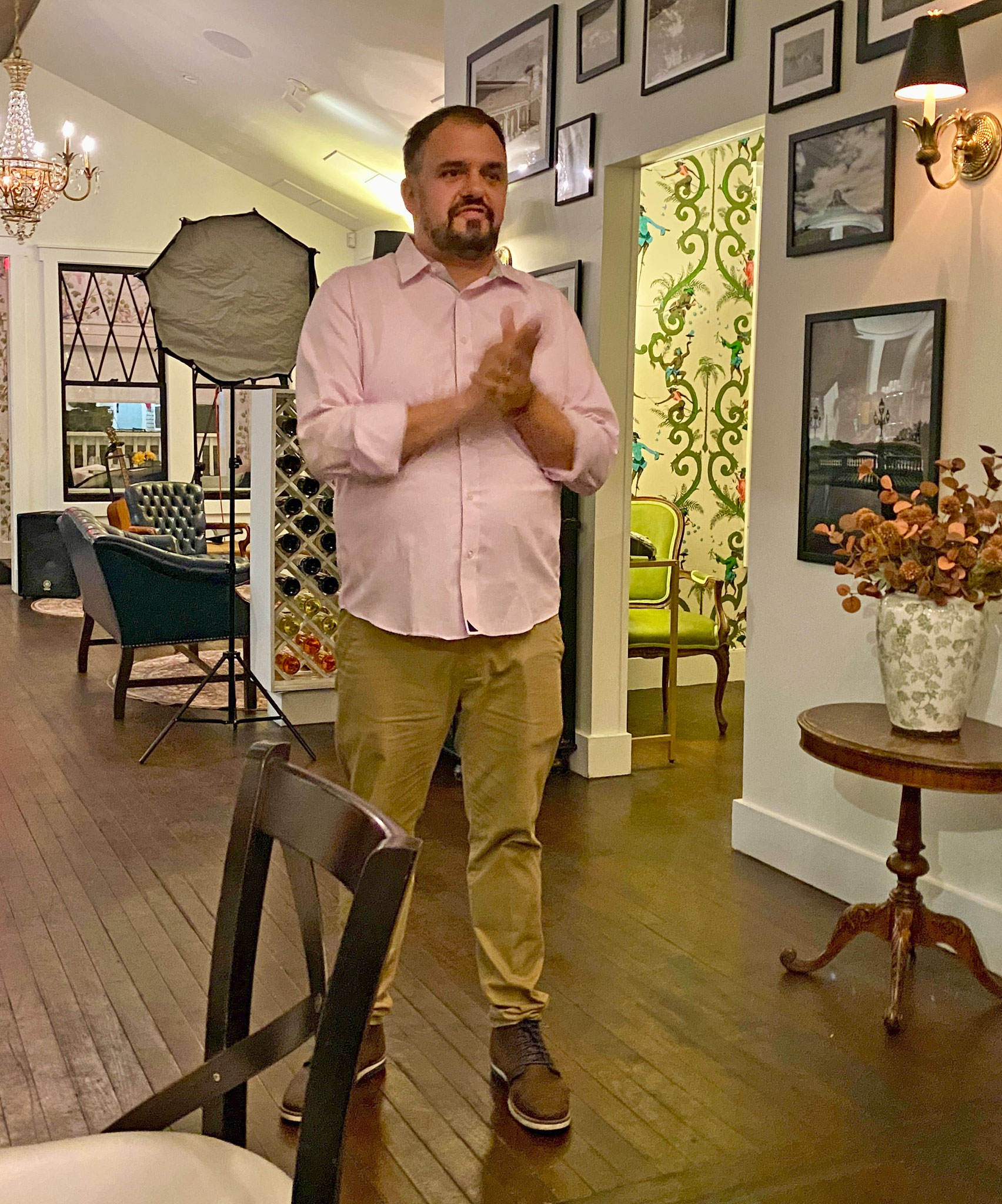 Chef-Owner Jeremy Duclut thanks everyone for coming for the media dinner on Thursday, September 10, 2026